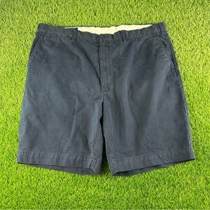POLO RALPH LAUREN Classic Fit Navy Blue Flat Front Chino Shorts Men’s Sz 44
